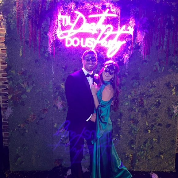 Emerald Green Silk Gown Space Style concept couture size 4 - Picture 2 of 8